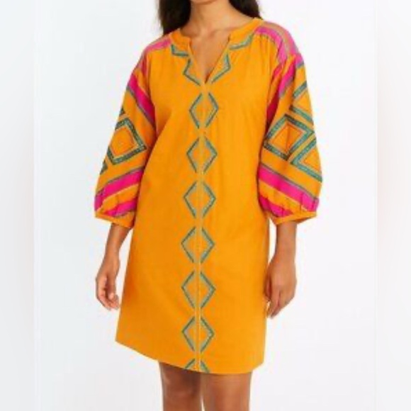 Anthropologie Dresses & Skirts - Anthropologie Stasiana Embroidered Tunic Dress